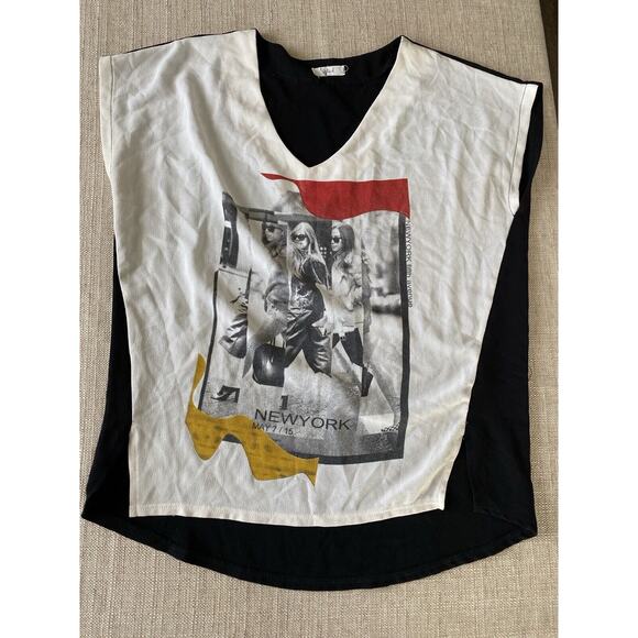 STYLEBOOK Graphic New York 5th Avenue. Nice T-shirt Tank Rare Vintage XL - Picture 1 of 7